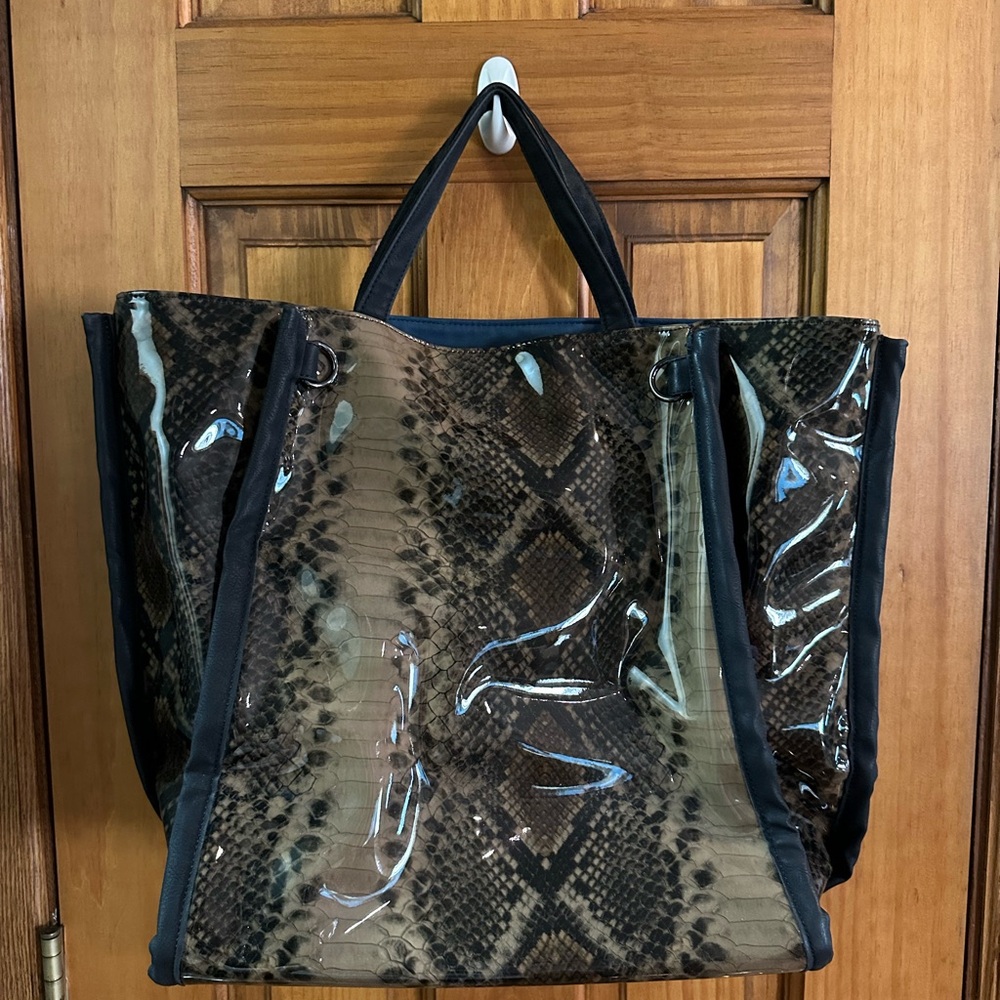 French Connection Black and Brown Totes with Sophisticated Design